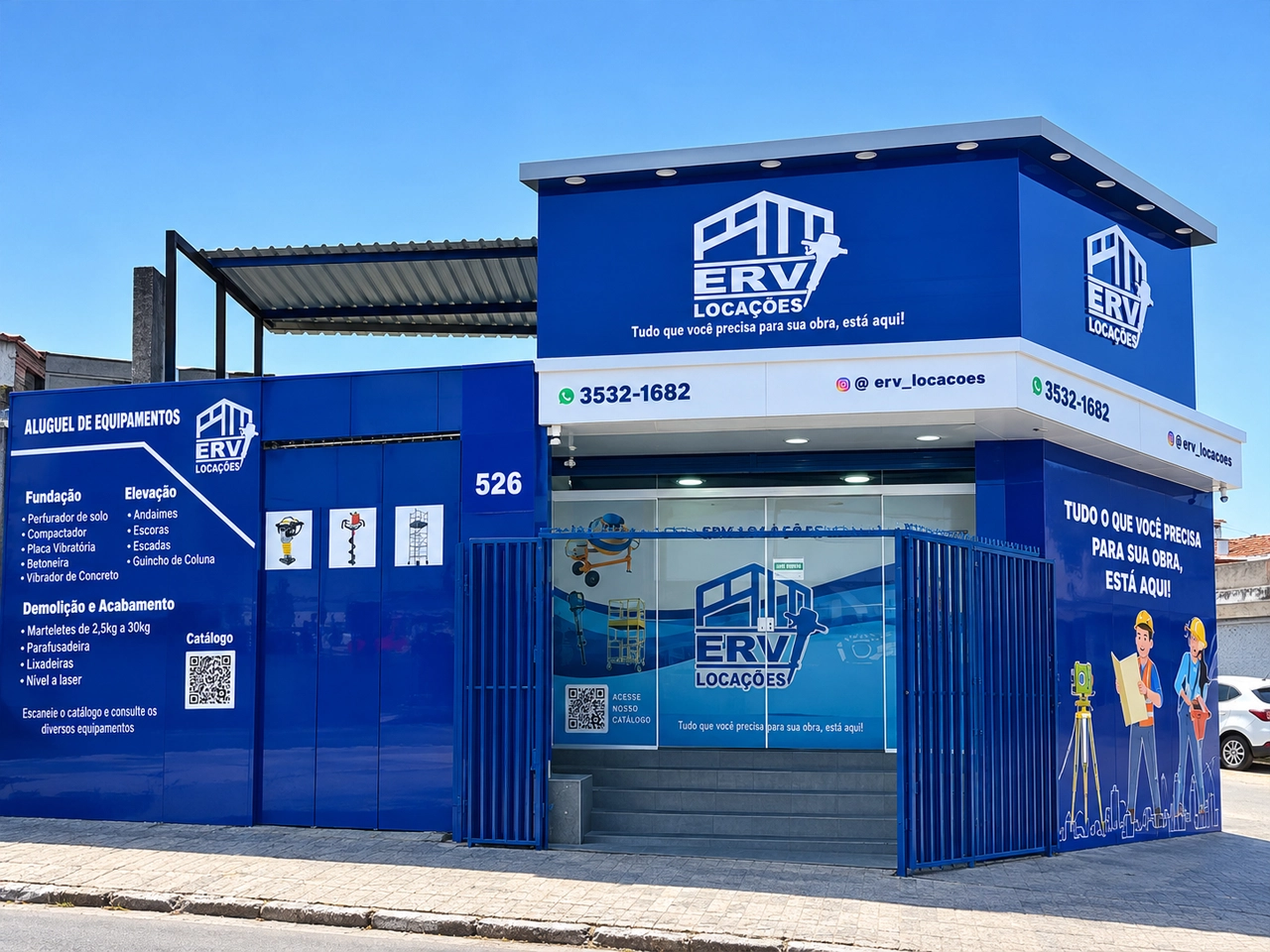 Fachada da ERV Locações